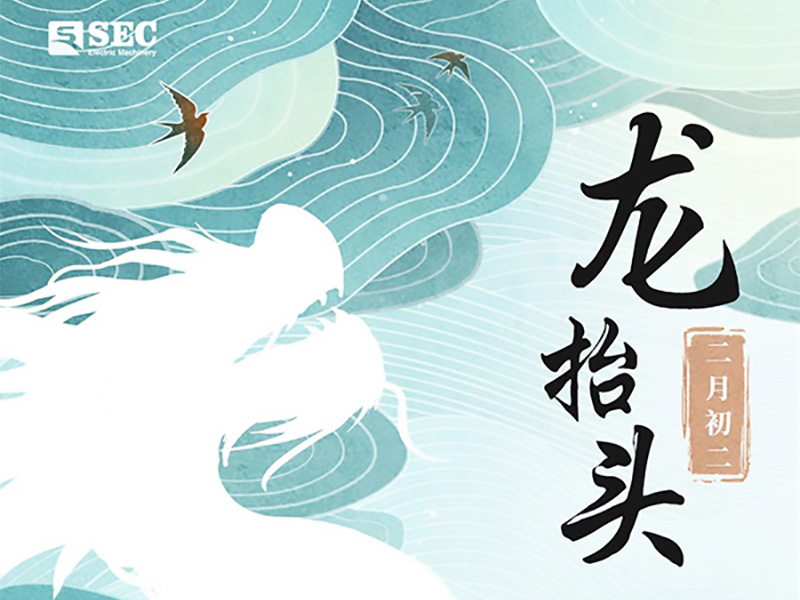 春龙翘首向上,万物生机盎然。
